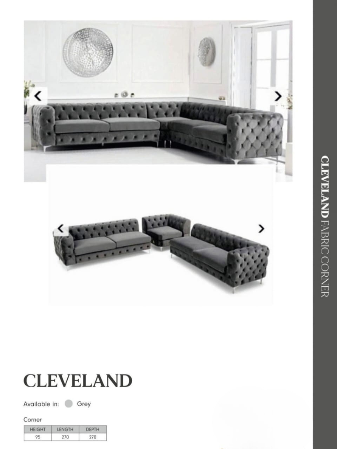 ποΈ Cleveland Corner Sofa