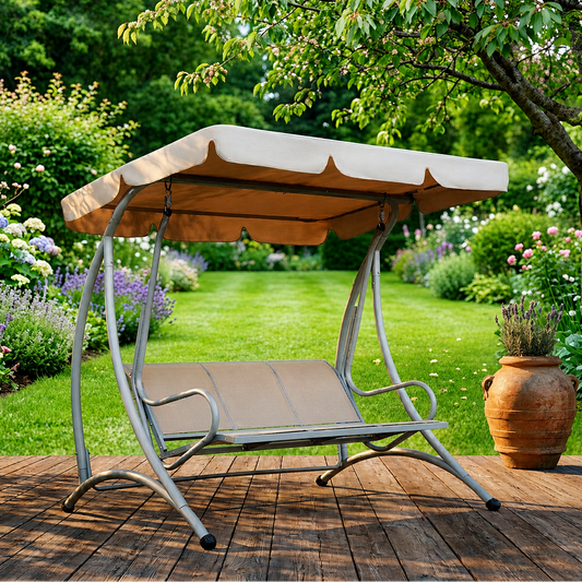 3-Seat Hanging Swing Chair Bench