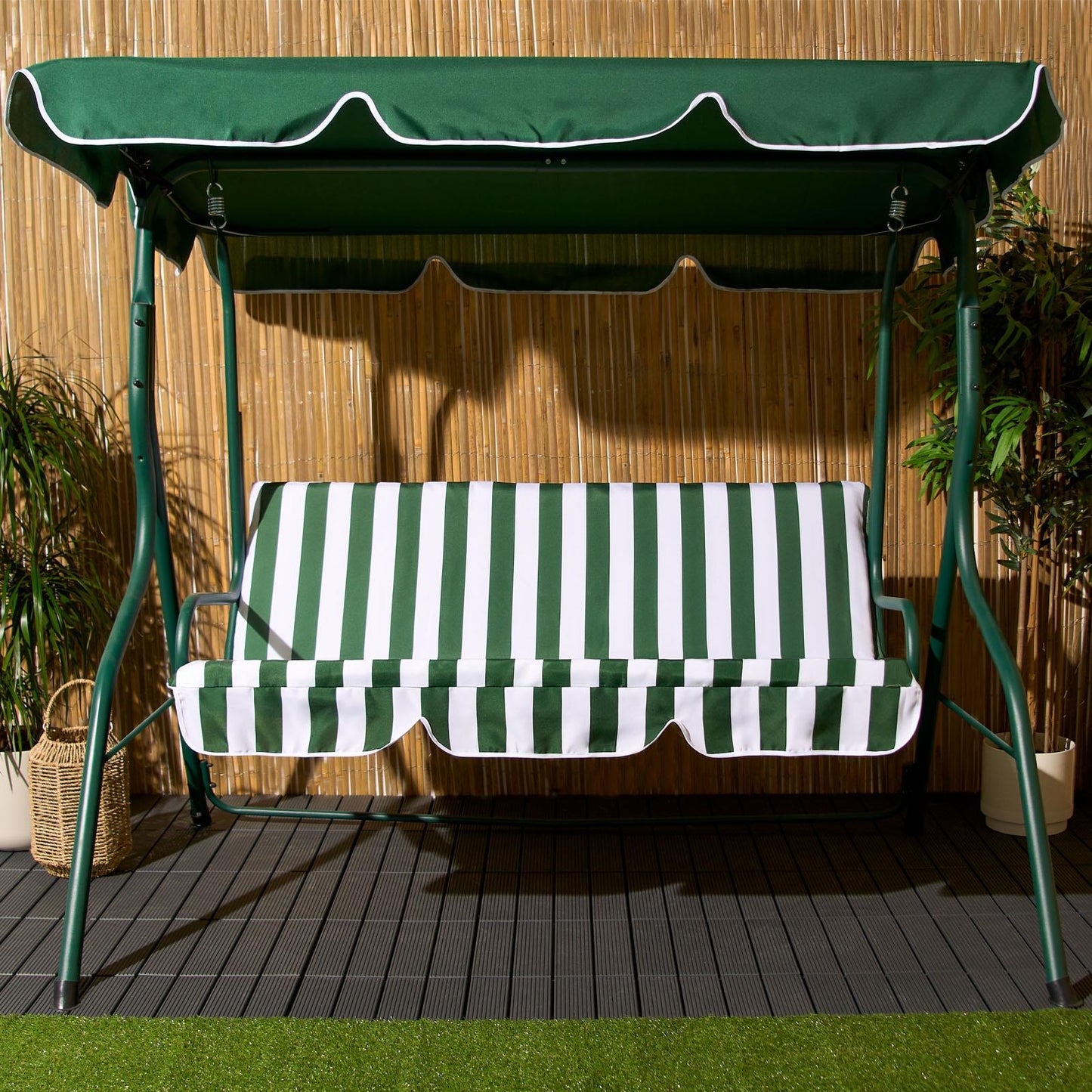 3-Seat Hanging Swing Chair Adjustable