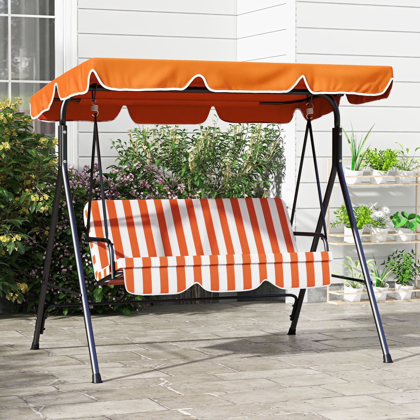 3-Seat Hanging Swing Chair Adjustable