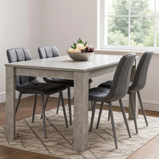 Dining Table Set with 4 Chairs