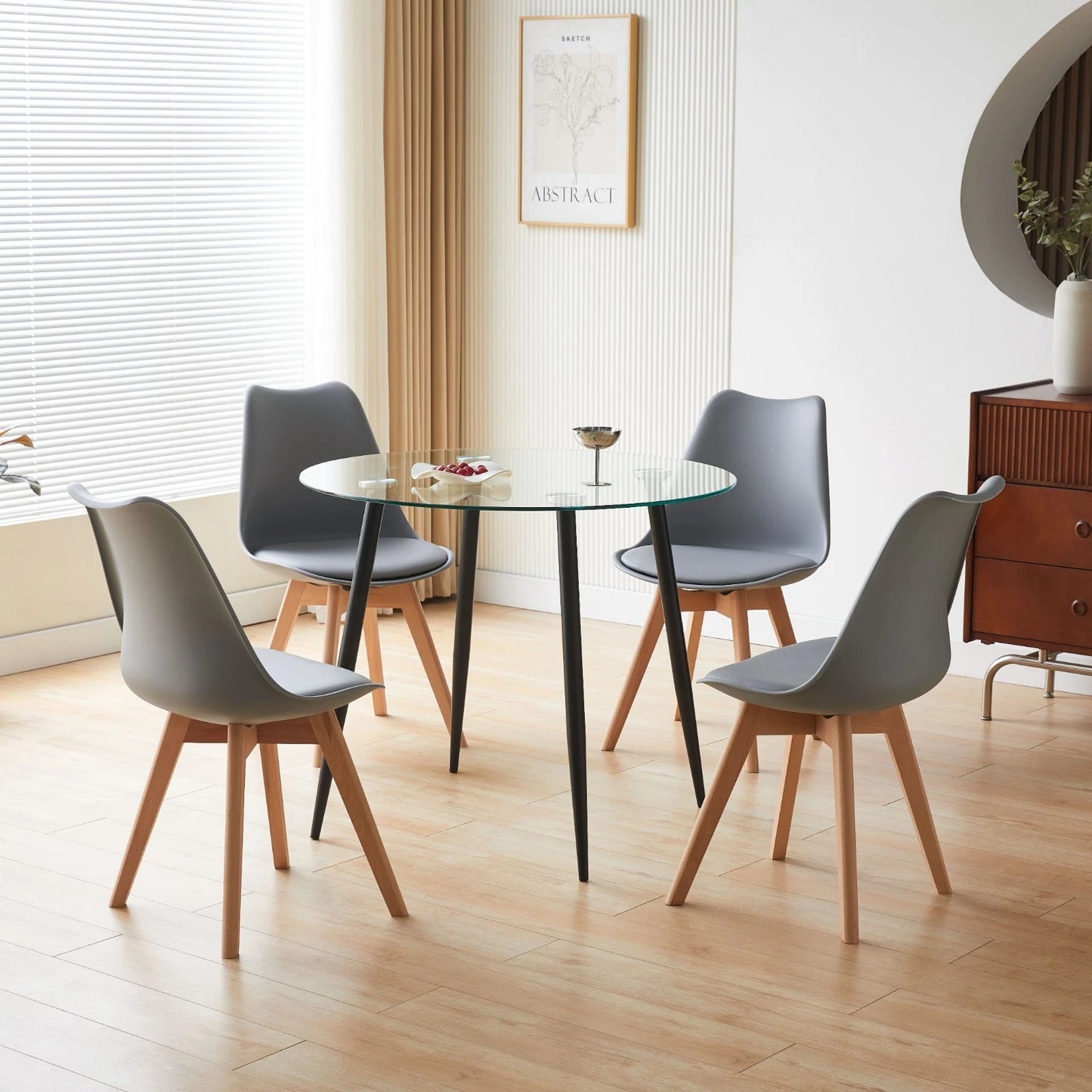 Dining Table Set With 4 Chairs
