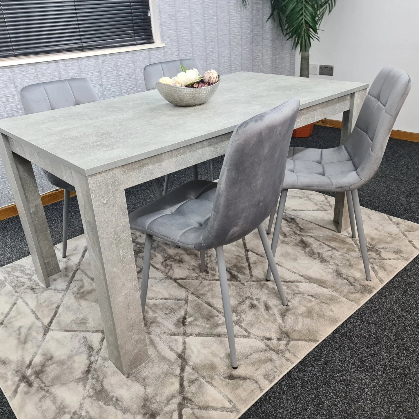 Dining Table Set with 4 Chairs