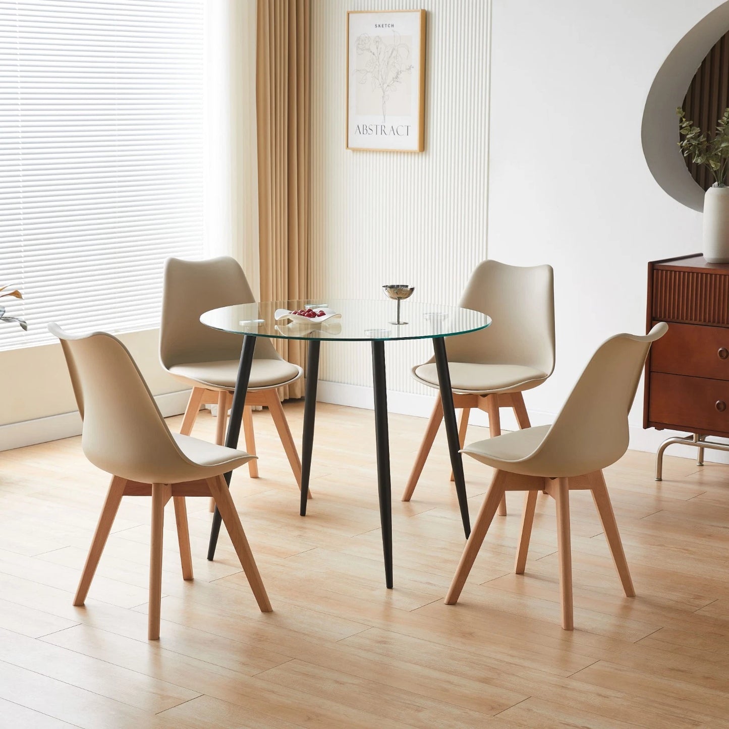Dining Table Set With 4 Chairs