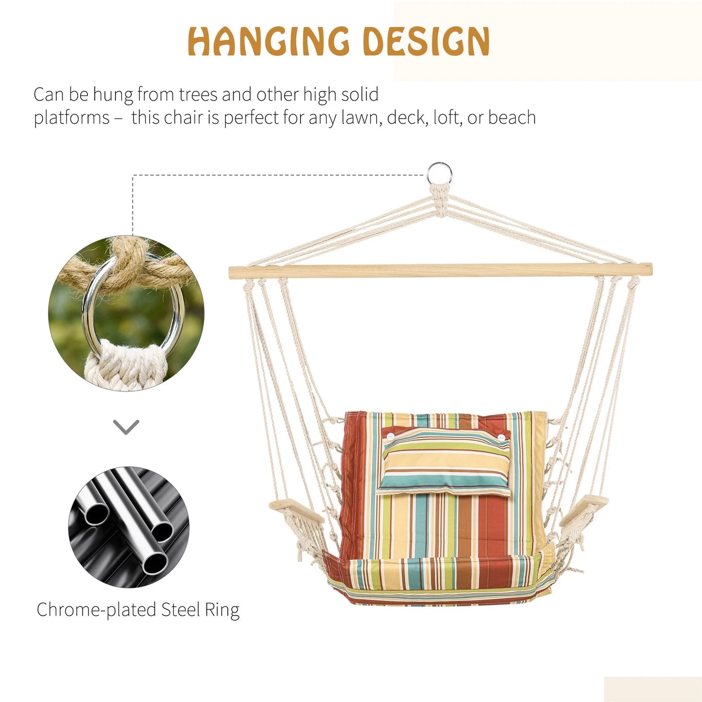 Hanging Hammock Swing Chair