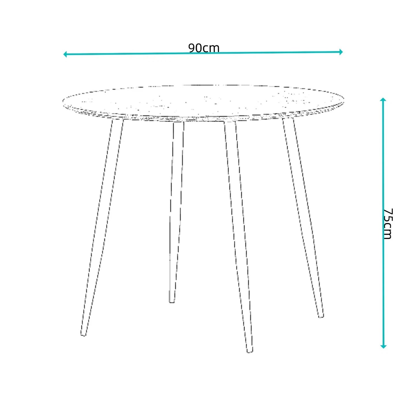 Dining Table Set With 4 Chairs