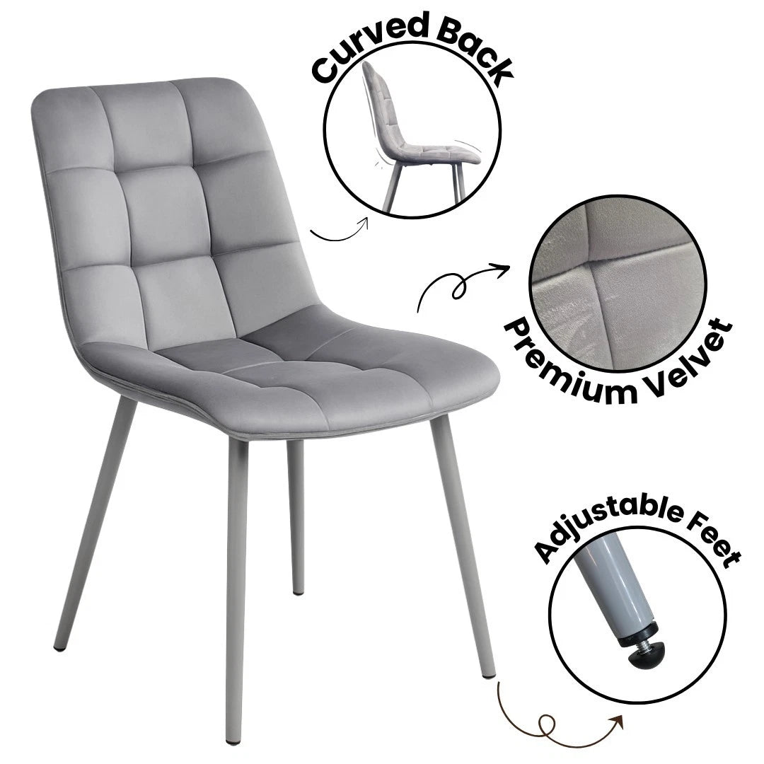Dining Table Set with 4 Chairs