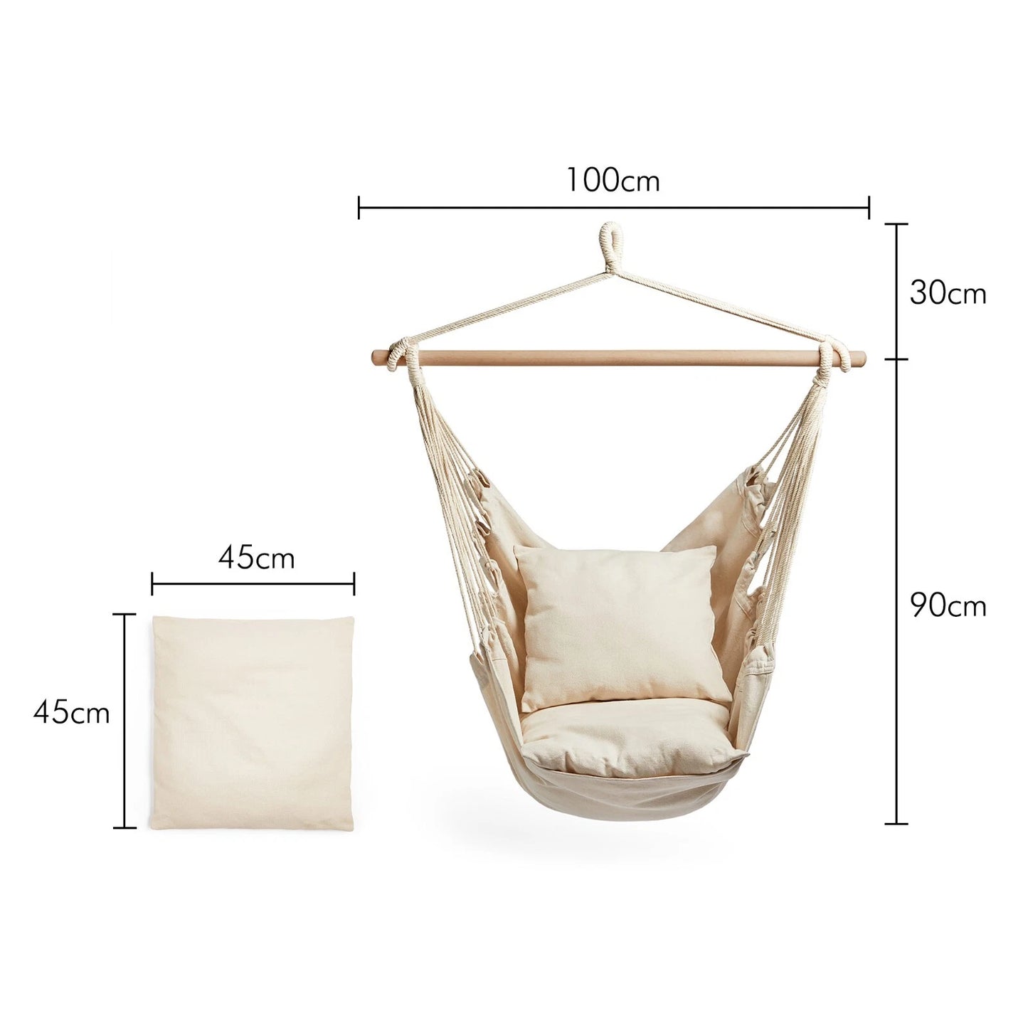 Hanging Swing Seat with Attachments