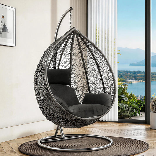 Large Hanging Egg Chair with cushion
