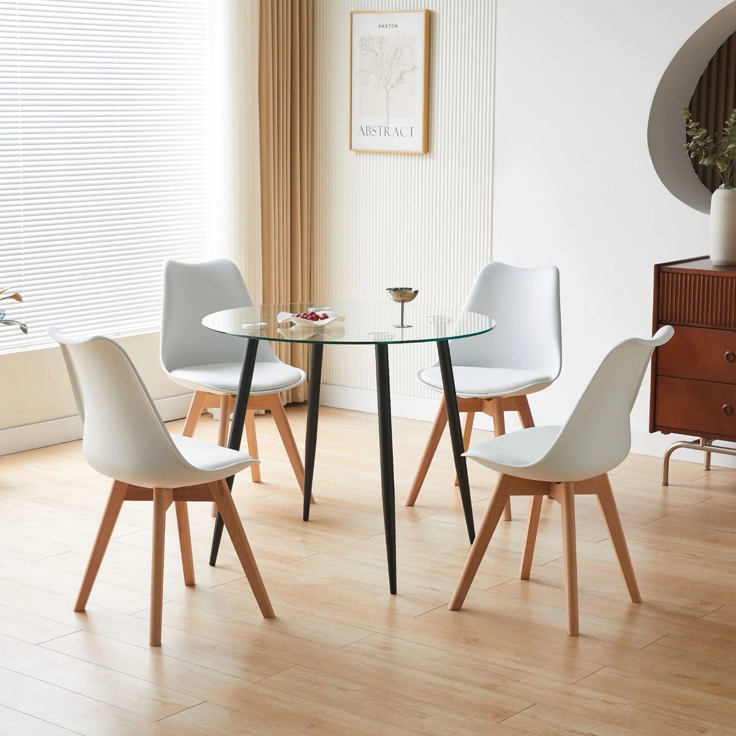Dining Table Set With 4 Chairs