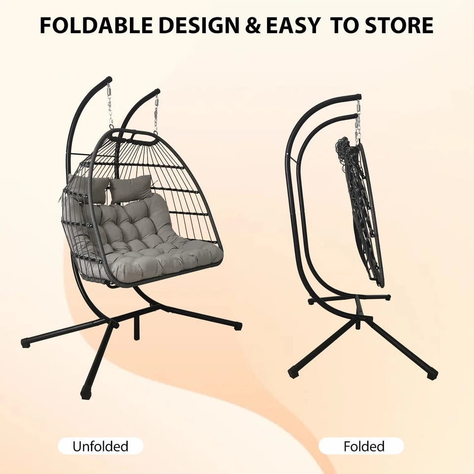 king Size Hanging Egg Chair with cushion