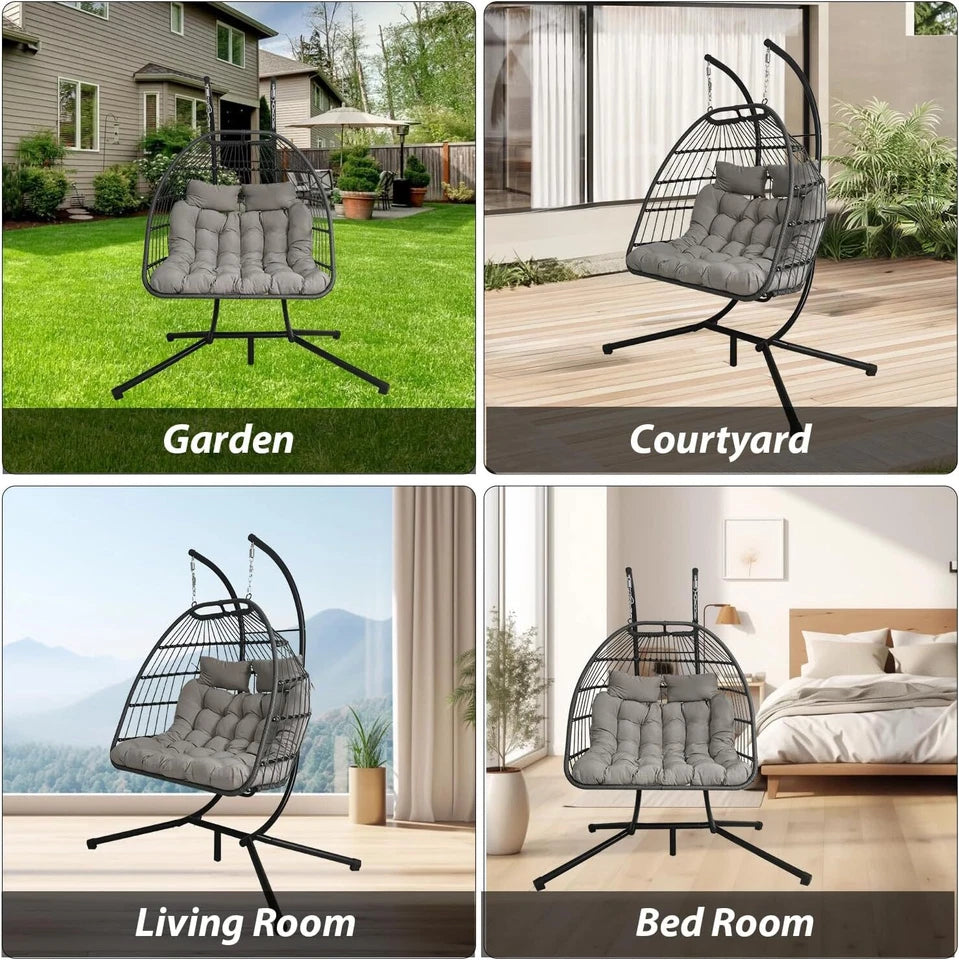 king Size Hanging Egg Chair with cushion